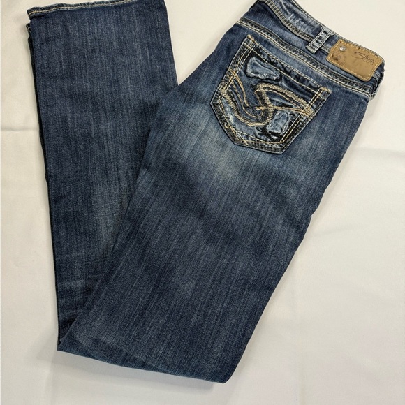 Silver Jeans Blue Straight Leg Vintage Denim - Picture 1 of 7